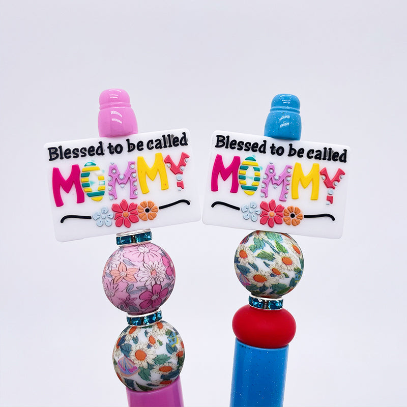 10PCS Blessed To Be Called MOMMY Silicone Focal Beads|SYAMI™