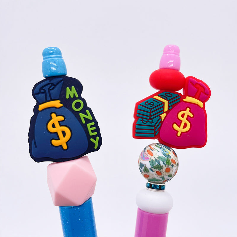 10PCS Funny Money Bag Dollar Purse Silicone Focal Beads|SYAMI™